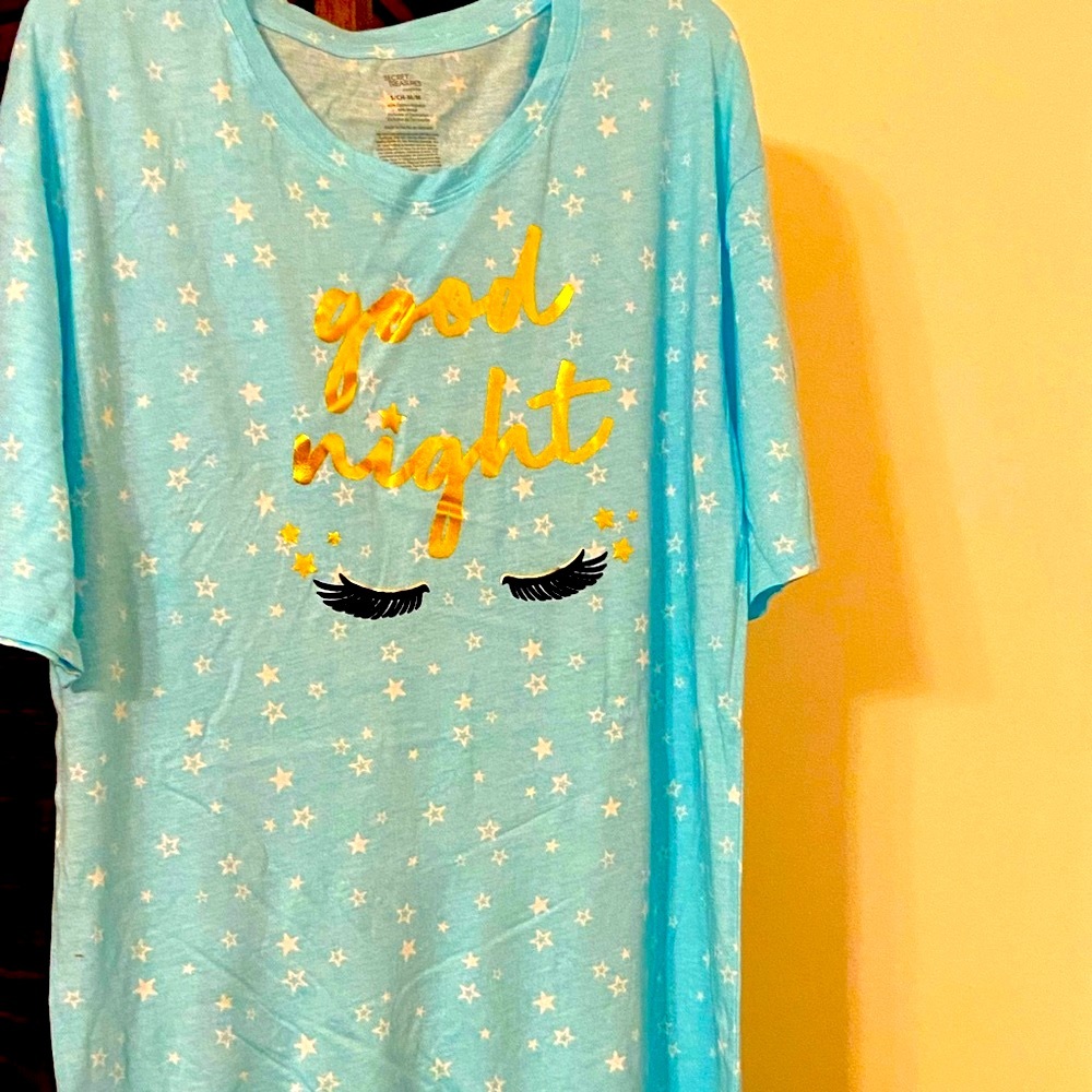 Goodnight Lashes oversized lounge Sleep shirt nightshirt BOGO FREE**🐝